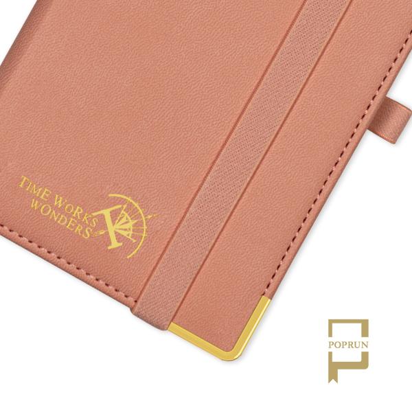 Делюкс пинк 4,25 x 6.75inch плановика мягкой крышки PU кожаный академичный