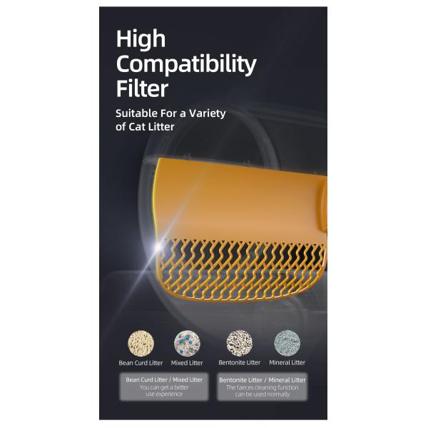 Caja de basura inteligente para gatos Tuya Caja de basura inteligente de limpieza cerrada silenciosa