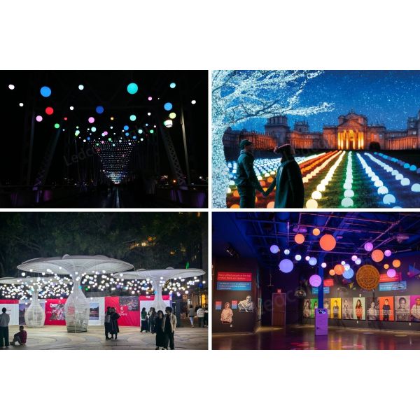 Stage Lighting DMX512 Control RGB Pixel Hanging Ball LED Pixel Sphere Lights
