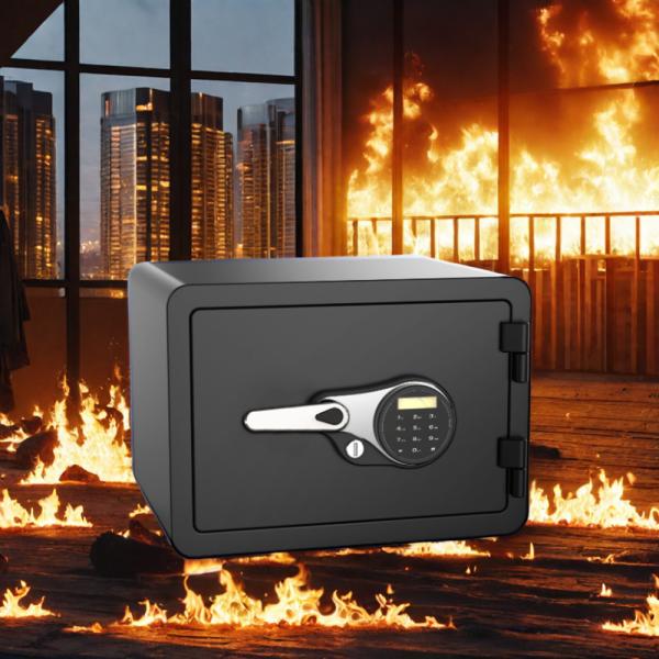 Digital Lock Mini Safe for Fire-Proof Money Storage in Luxury Style