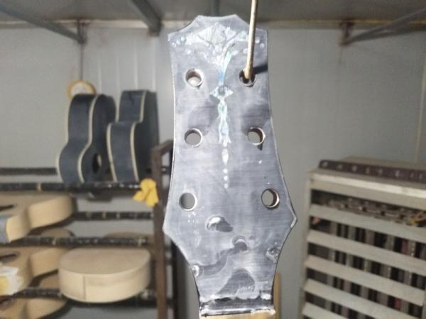 AAAA handmade all Solid ebony wood single cut guitar 14 frets imported wood armrest GA acoustic electric guitar