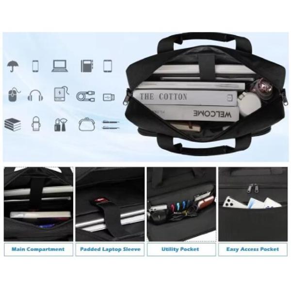 Hand Shoulder Oblique Span Waterproof Shockproof Wear Resistant Laptop Bag