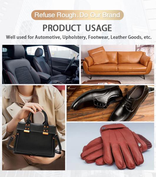 1.8mm Thickness Flame Retardant Silicone PU Leather For Gloves