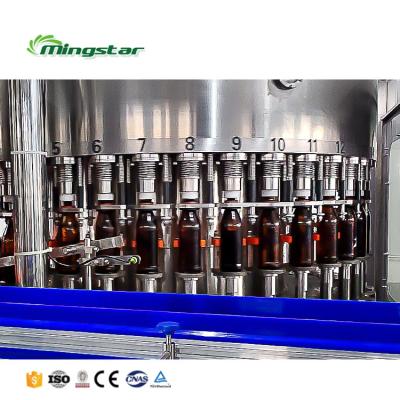 Fully Automatic Liquor Sparkling Bottling Machine Glass Bottle Filling Machine Production Line