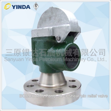 Oil Drilling Industry Mud Pump Relief Valve JA-3 Shear Pin Relief Valve For Drilling Rigs