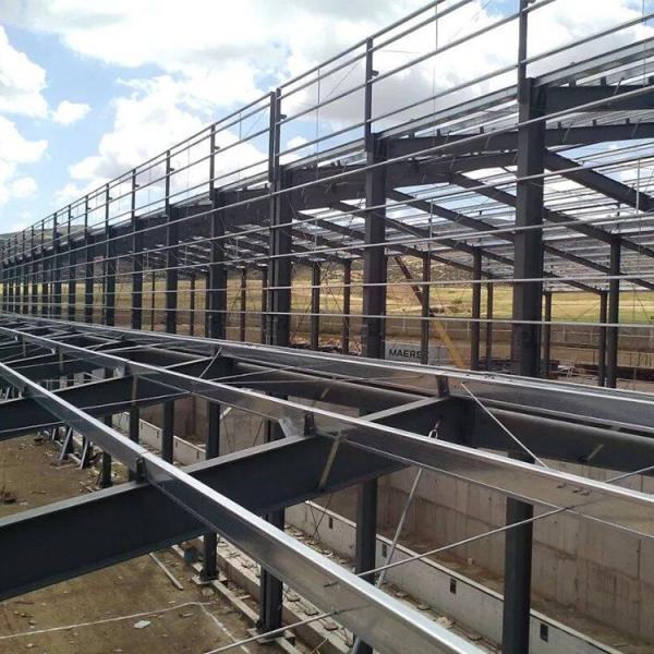 Matériau de base en acier au carbone bâtiments structurels en acier galvanisé ou peint