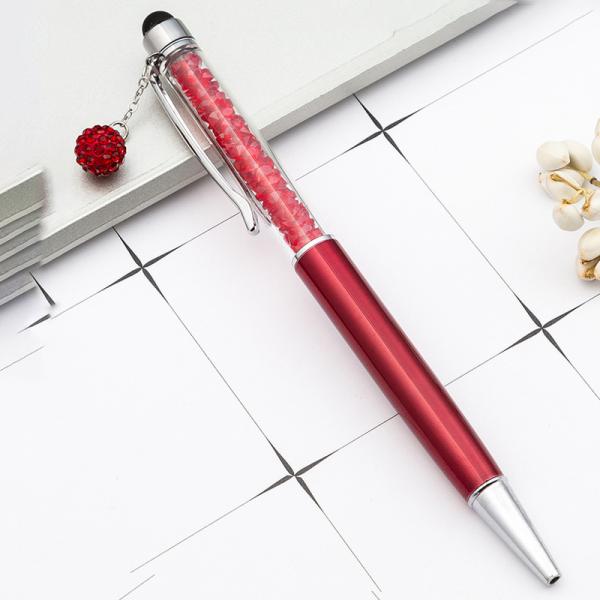 Красивая кристаллическая ручка бриллиантовые шариковые ручки канцелярские шариковые ручки 2 в 1 кристаллическая ручка