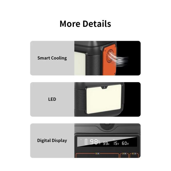 600W Solar Outdoor Mobile Portable Charging Station Mini European Standard