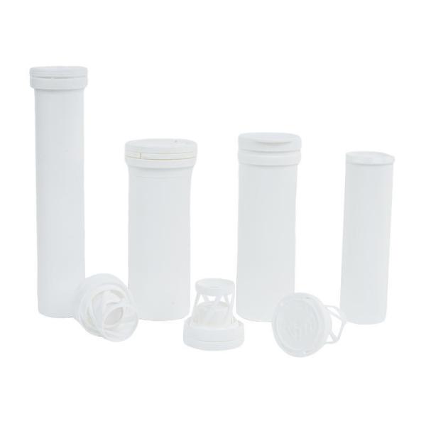 Matériau PP Flip Cap Plastique PP Collagène Tablettes Effervescentes Bouteilles pour étiquette privée