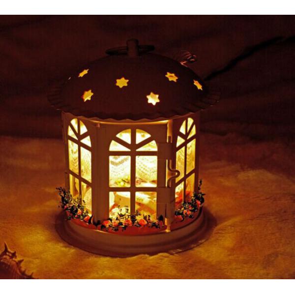 Dollhouse, DIY Lights House, iron art, building model