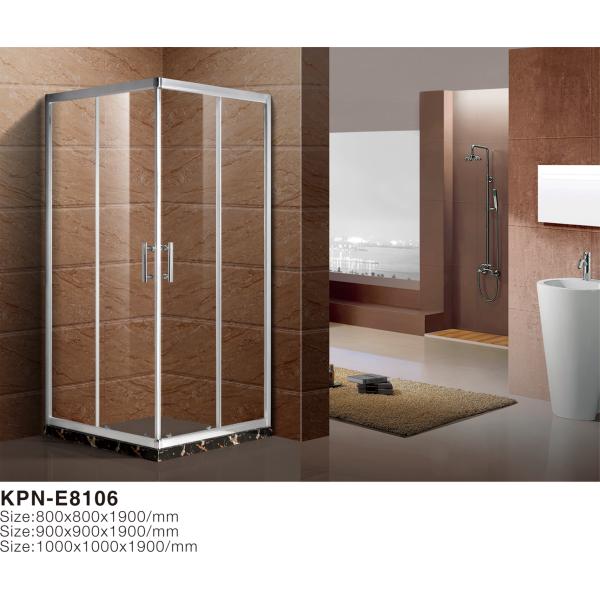 Square 6mm tempered glass 900x900x2000mm Bathroom Curved Corner Shower Enclosure , Shower And Bath Enclosures