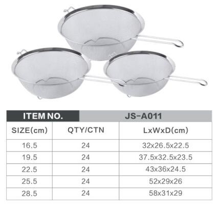 Good Quality Stainless Steel Fine Tea Mesh Strainer Colander Food Rice Vegetable Strainer