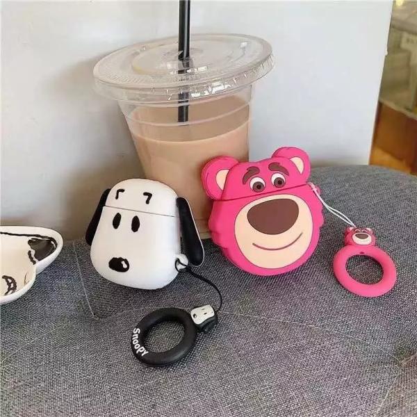 Japan Korea Cartoon Cover Case For Air Pods Case With Hanging Rope