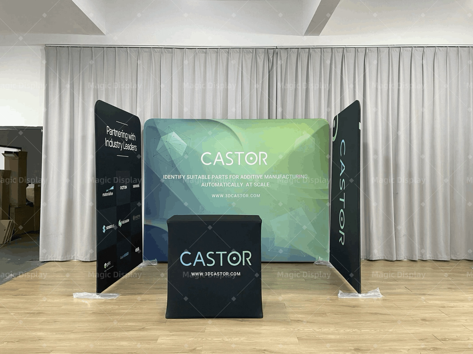 Trade Show Booth Tension Fabric Structure Stretch Graphic Lightweight Frame Design