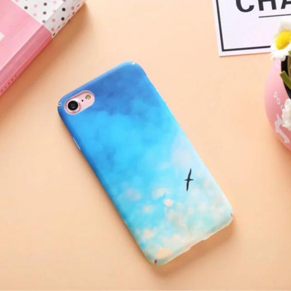 Hard PC Decal All-inclusive Natural Scenery Pattern Cell Phone Case Cover For iPhone 7 6s Plus