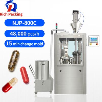 NJP800 máquina de enchimento automático de cápsulas 000 máquina de fabricação de cápsulas
