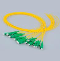 Tresse optique de fibre optique recto, câble 2.0mm jaune unimodal de LC/APC LSZH