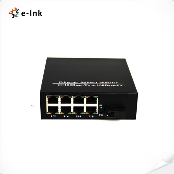 LNK-1800 8-Port переключатель волокна SC 10/100Base-TX + 1-Port 100Base-FX