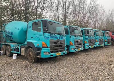 Hino 700 caminhões de mistura concretos do chassi 10cbm, misturador de cimento Lorry Second Hand