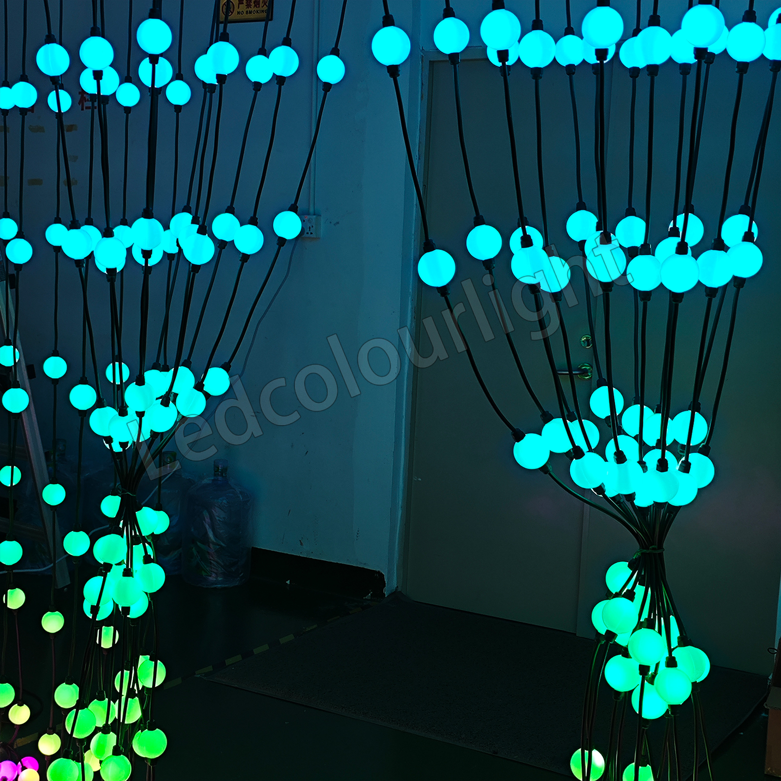 IP65 Waterproof 50mm DMX512 RGB LED Pixel Ball Light String for Stage Lights
