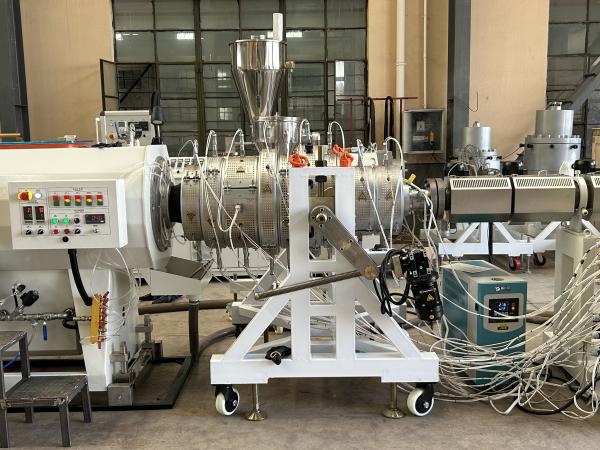 Automatic PE Plastic Water Pipe Extruder Cutter Production Line Machine