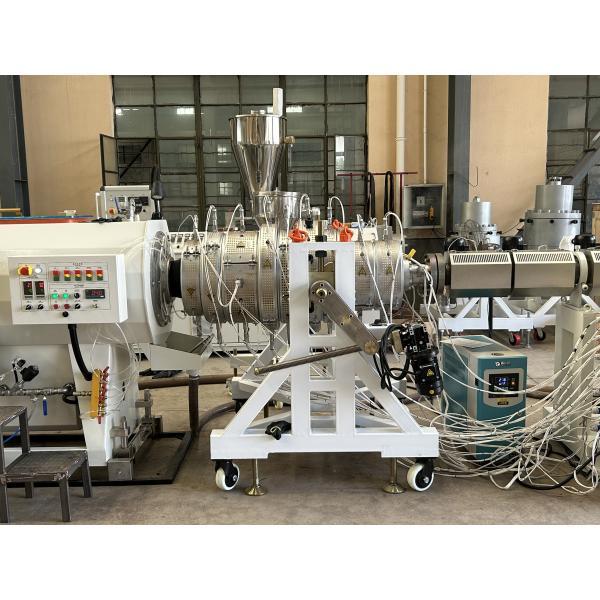 Electric Conduit Pipe Making Machine Production Line For PE Vacuum Cleaner Hose ISO Certified And Customizable Voltage