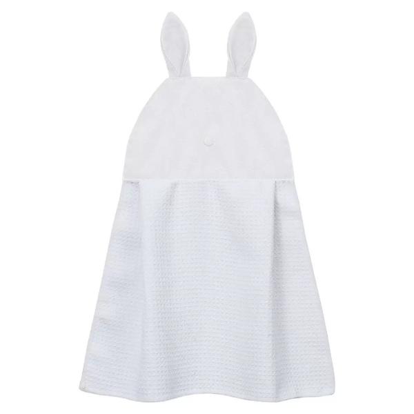 Creative Waffle Polyester Hand Towels For Sublimation With Rabbit Ear