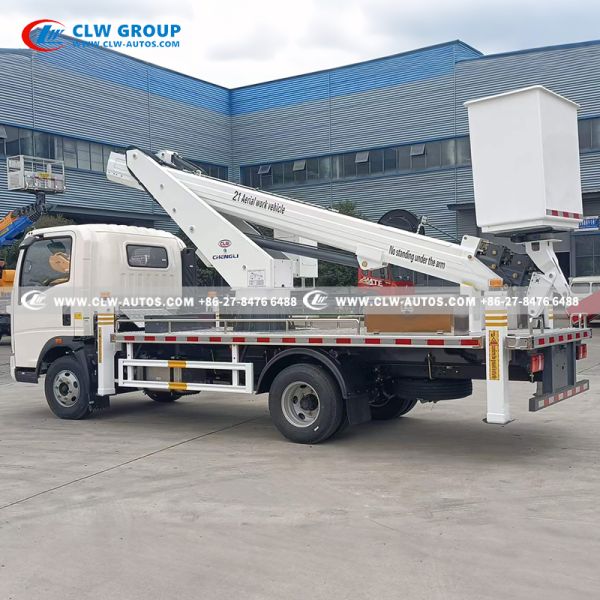 HOWO 21m Aerial Work Platform with 360-Degree Rotation and 200kg Load Capacity for High-Reach Applications