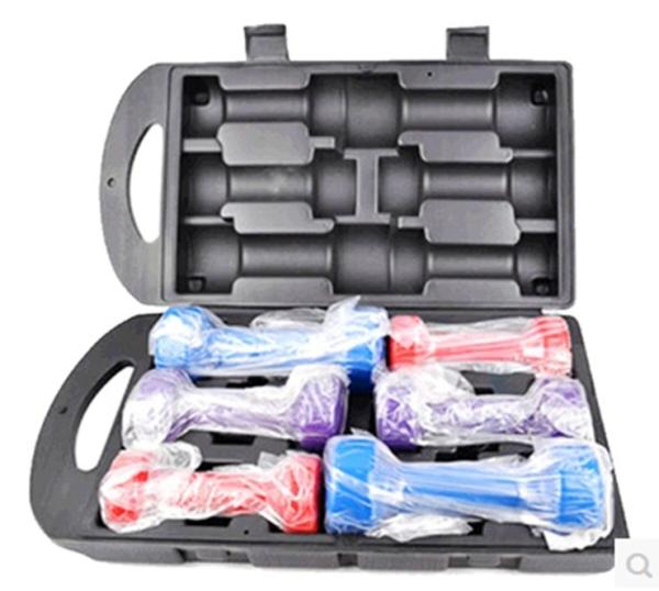 9kg 10kg set women fitness vinyl dippede coated dumbbell  for sale