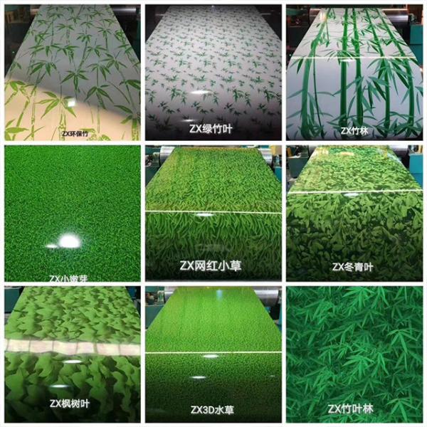 White Wooden PPGI Steel Coil PVDF Printed Galvanized Prepainted Cold Rolled Steel Coil