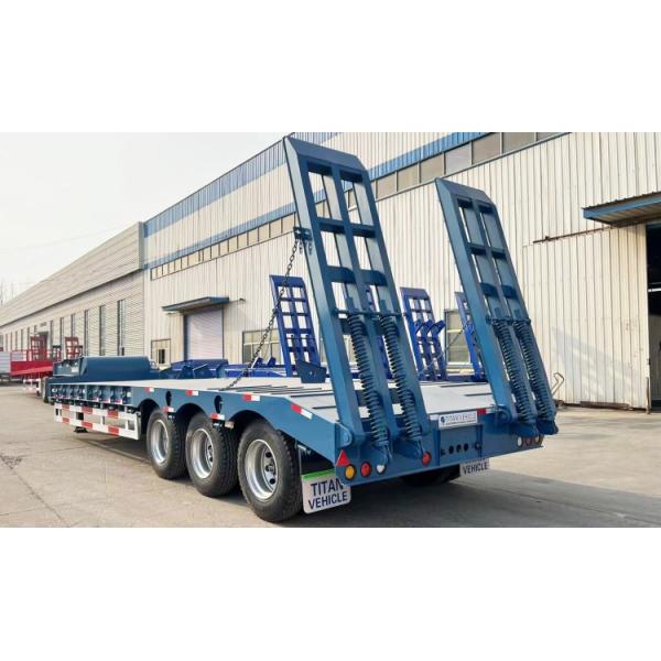 TITAN 60-100 ton Heavy Haul Equipment Excavator Lowbed Semi Trailer 2/3/4 Axle for Sale