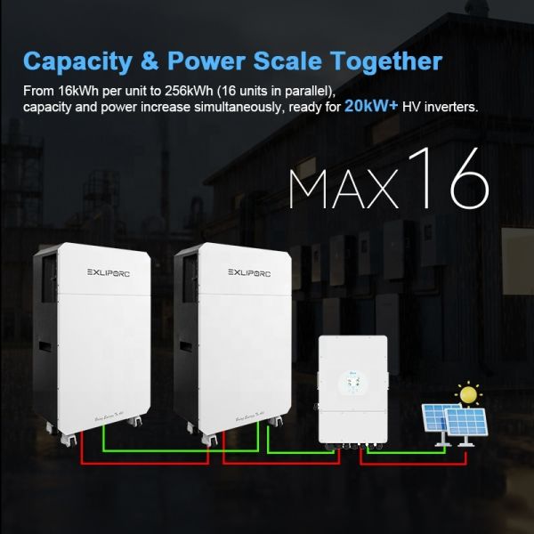 400V High Voltage Modular Energy Storage System 16kWh Expandable to 256kWh with DC-DC Boost for Residential Solar
