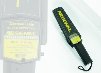 Varinha à mão do detector de metais da segurança, estabilidade alta do varredor à mão do metal