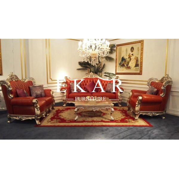Italian Classic Luxury Living Room Set Canape Sofa