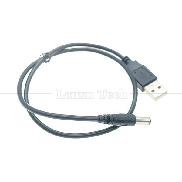1m 3m 5m 10m 20AWG 24AWG 28AWG USB to 2.1 5.5mm DC Barrel Jack Connector Power Charging Cable for Led Lights Lamp