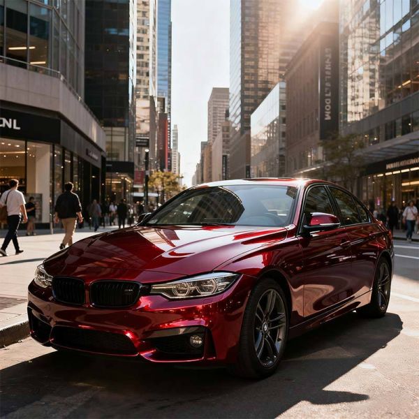 Vinyle adhésif rouge Mercury brillant pour voiture en PVC - OEM/ODM HYH1157