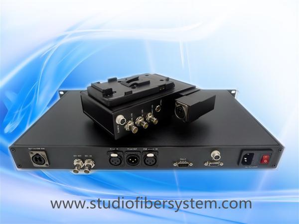 JVC mobile fiber system with OpticalCon Duo Interface powered by hybird cable