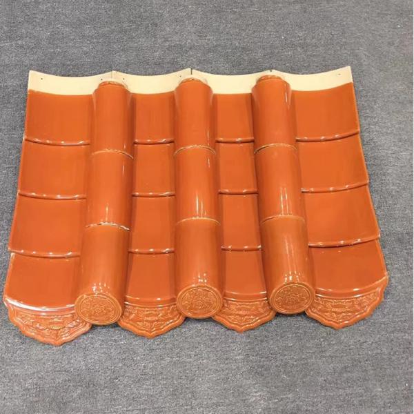 Decoração de telhado cerâmica chinesa azulejos vidrados para porta de arco do restaurante chinês