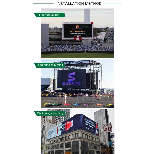 P6 6.67mm P8 8mm P10 10mm Front Service Shopping Mall Digital Signage Outdoor LED Advertising Screen Display Billboard Sign