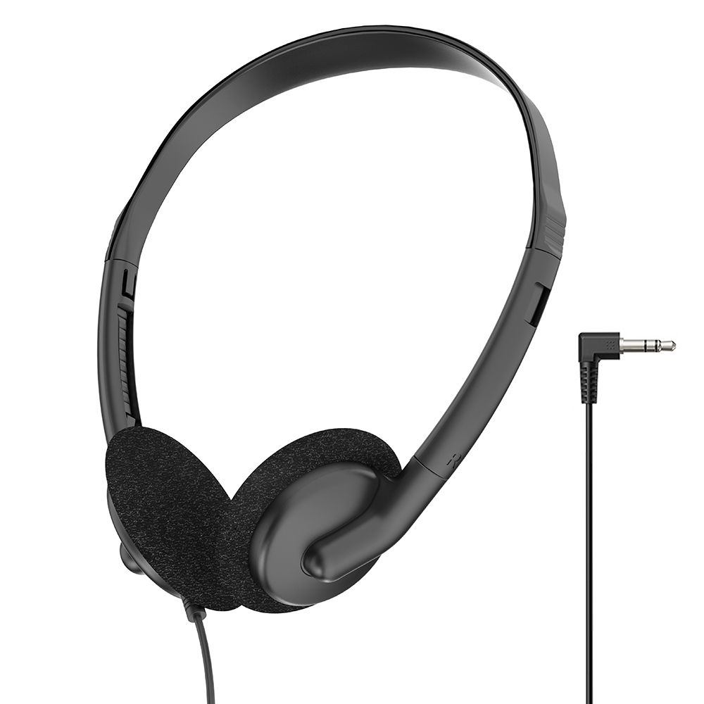 JTY-0121 Wired Head Mounted Headphones 3.5mm/Type-C Plug Lightweight Headphones Comfortable Earcups Stereo Audio Headphones Suitable for Aviation/Train/Classroom/Office/Museum OEM/ODM Customization