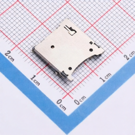 Round Disc Packaging Micro SD Card Holder No Post Pin Configuration LCKELEC LCK-SD-207H16709-WLG Model