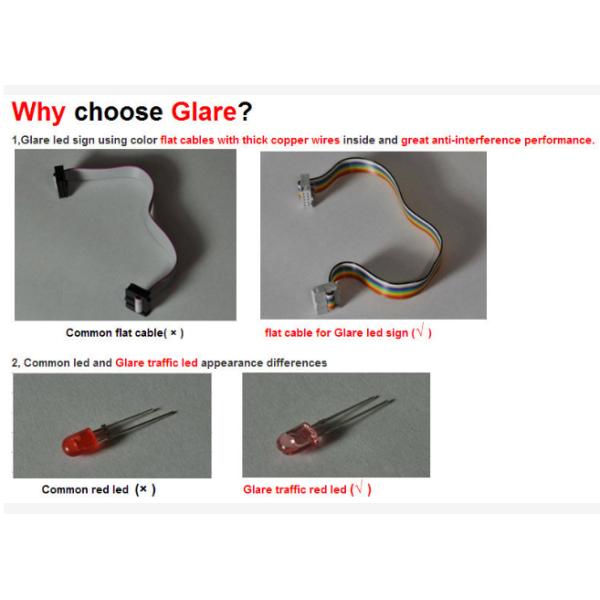 IP65 наружная светодиодная газовая панель сигнализации для заправочной станции с изменением 5000cd / sqm