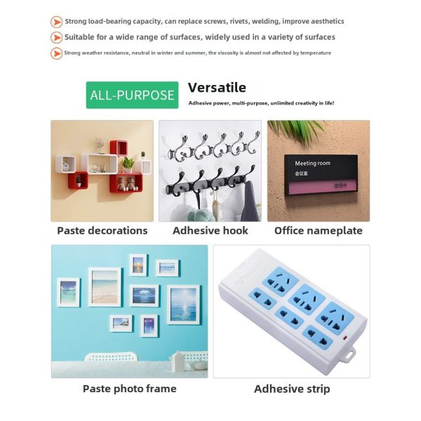 Acrylic Black Foam Tape High Viscosity Double-Sided EVA PE Material for Carton Sealing Masking Car Interior Sealing Strip
