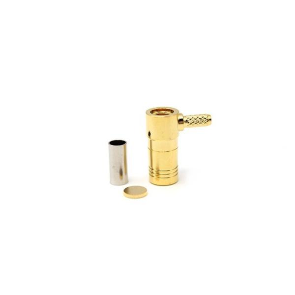 RF Connector SMB Female Right Angle For RG316 Cable Crimp
