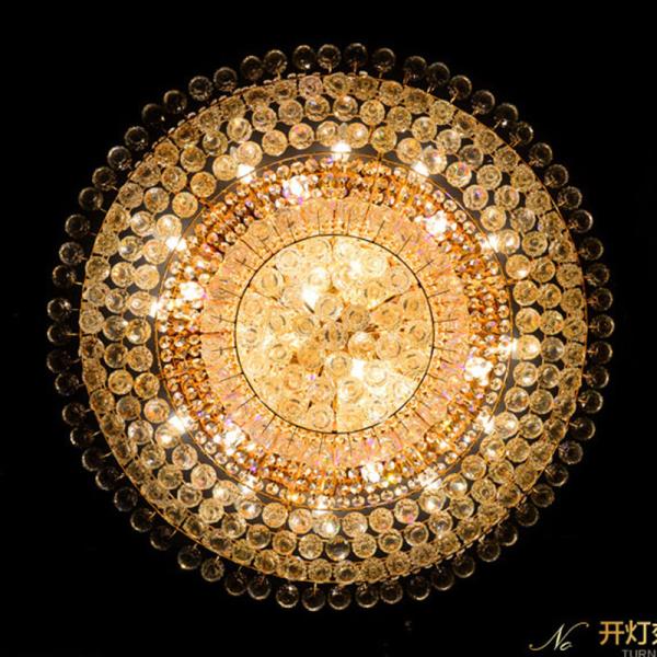 Contemporary Rose gold crystal ceiling lights for Home Project Lighting Fixtures (WH-CA-27)