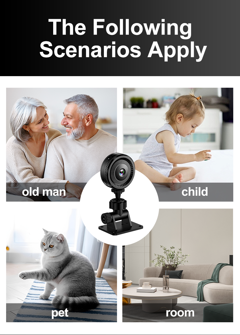 Ultimate Portable Mini Security Camera with WiFi, Motion Detection & Infrared Night Vision Reliable Camera C8