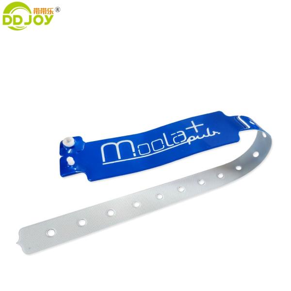 Other Style Concert Ticket Vinyl PVC Wristband Plastic Bracelet for Hotel Customer's Logo