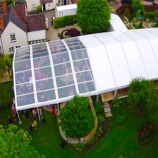 500-1500 People Strong Aluminum Frame Tent Big Party Hall 30x50 M Rain Gutter Included