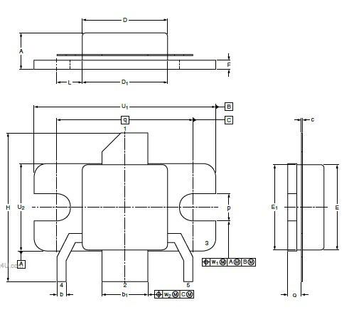 Integrated Circuit ChipW-CDMA 2110 MHz to 2170 MHz fully integrated Doherty transistor  BLD6G22LS-50  SOP