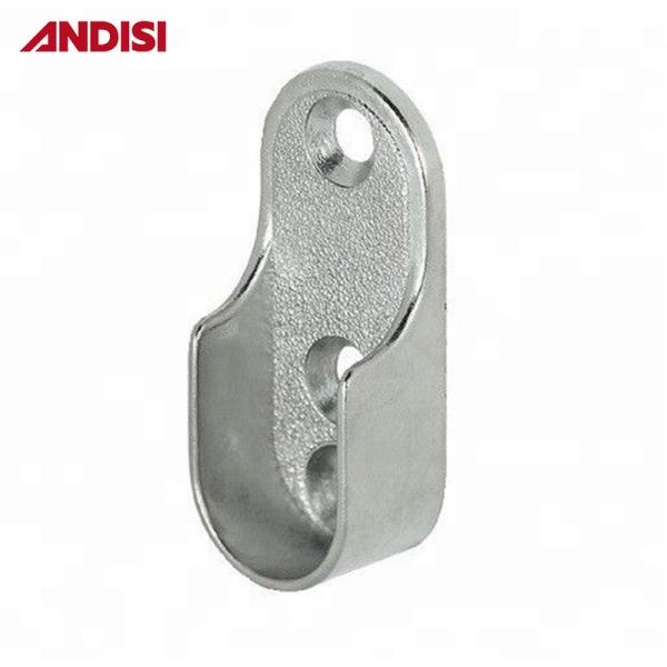Wood Wardrobe Clothes Closet Rod Pole End Bracket Support Holder Zinc Alloy